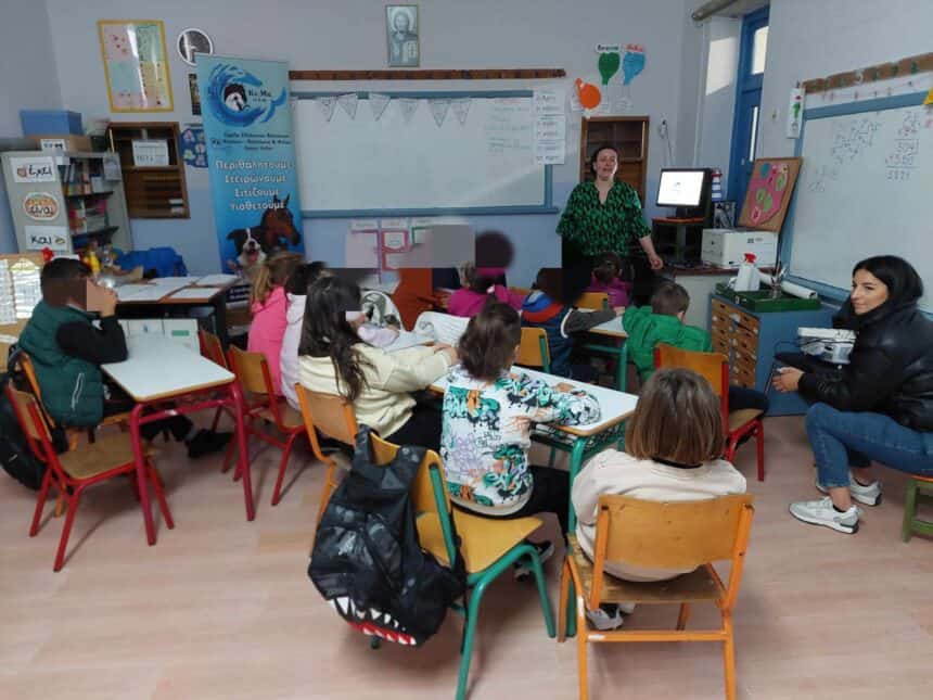 Εκπαιδευτική φιλοζωική δράση έλαβε χώρα στο δημοτικό και νηπιαγωγείο σχολείο της Βραχιάς του δήμου Δέλτα
