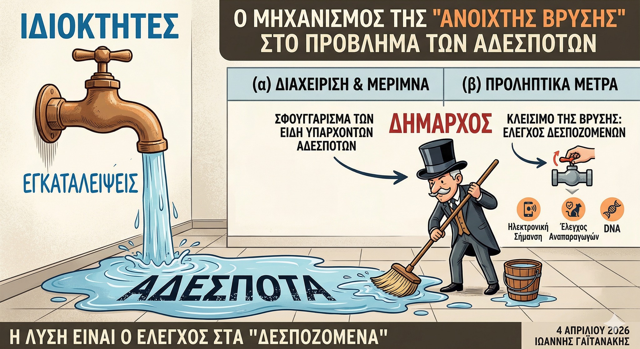 You are currently viewing Η έως τώρα διαχείριση των αδέσποτων στην Ελλάδα, σε μια απεικόνιση από τον εξαιρετικό επικεφαλής της Δημοτικής Αστυνομίας Λασιθίου Κρήτης κ Γιάννη Γαϊτανάκη